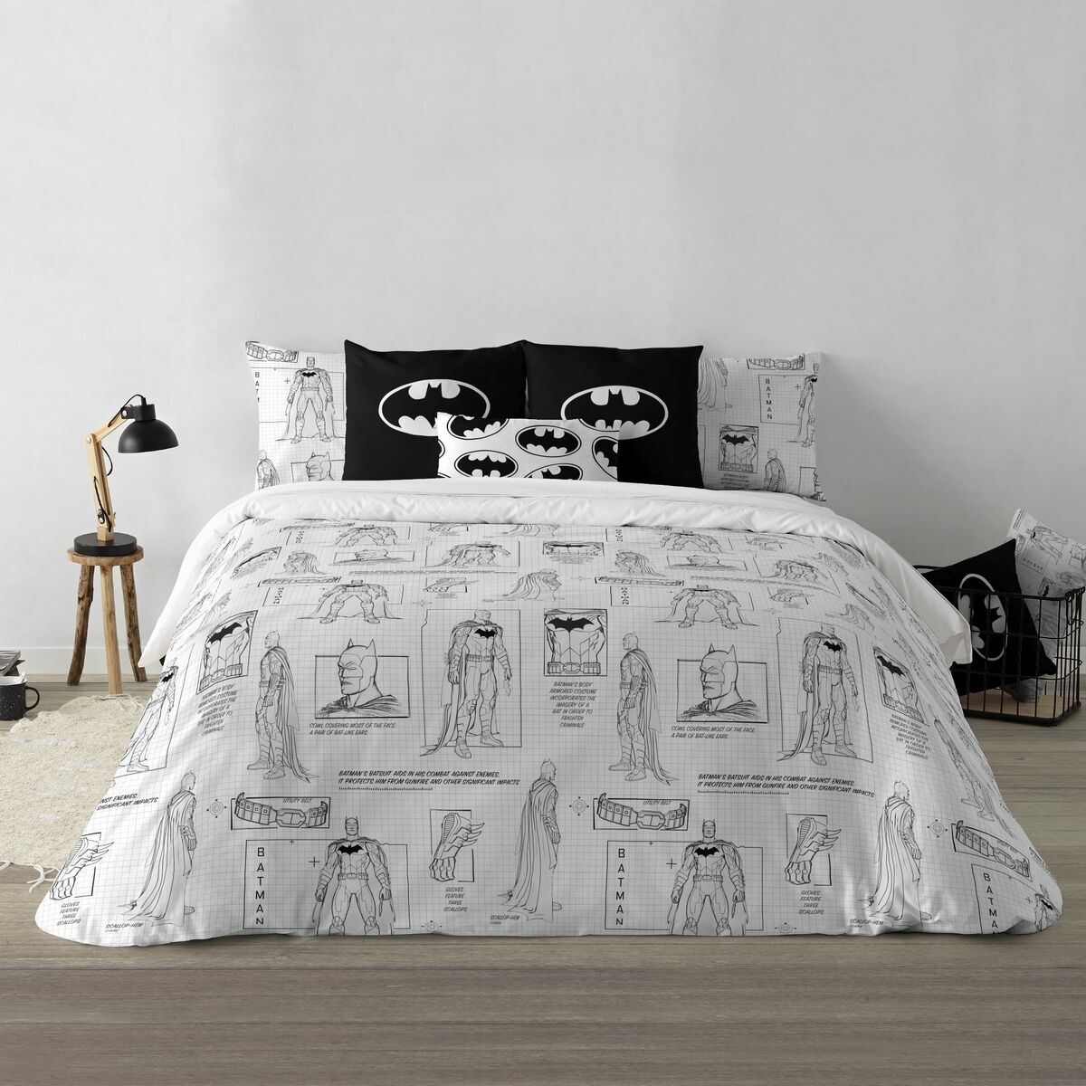 Husă de pilotă Batman Features Multicolor 175 Fire 240 x 220 cm